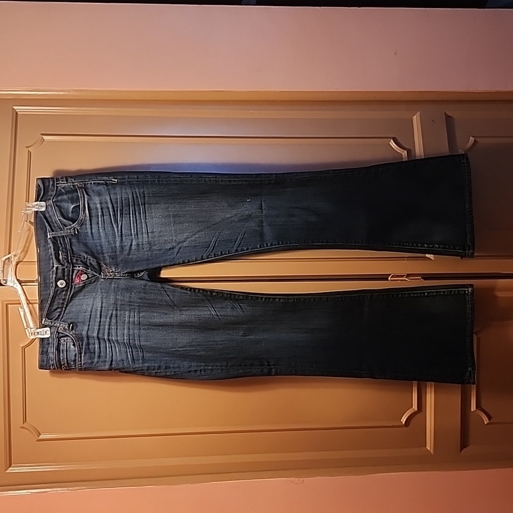 Lucky Brand low rise 2 button flare jeans
